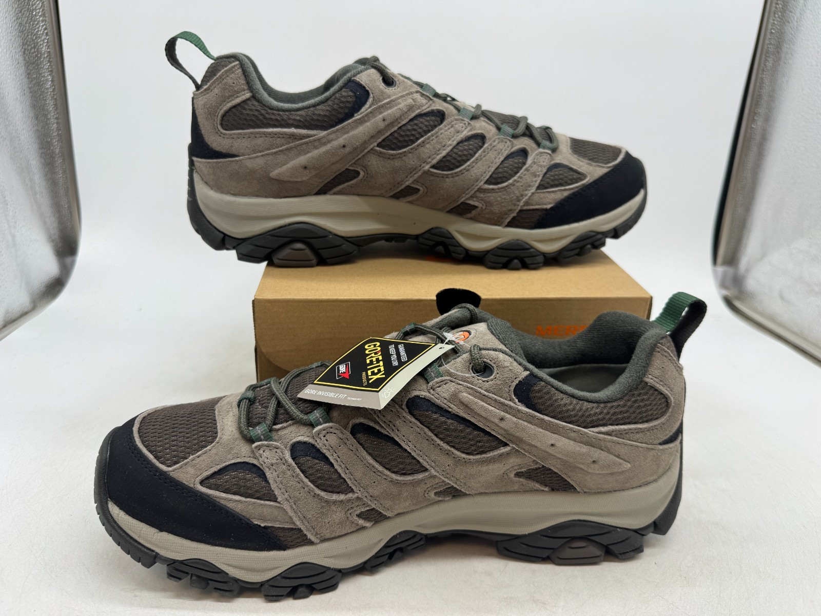 Scarpa da trekking Merrell uomo Moab 3 GTX GORE TEX impermeabile scamosciata boulder taglia 10 5