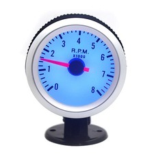 2 Inch 52mm LED Tachometer Gauge Car Digital Meter 0-8000RPM With Blue Back YWWH