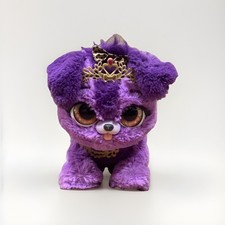 Present Pets Princess Mazie Purple Dog Interactive Plush Toy w Over 100 Sounds
