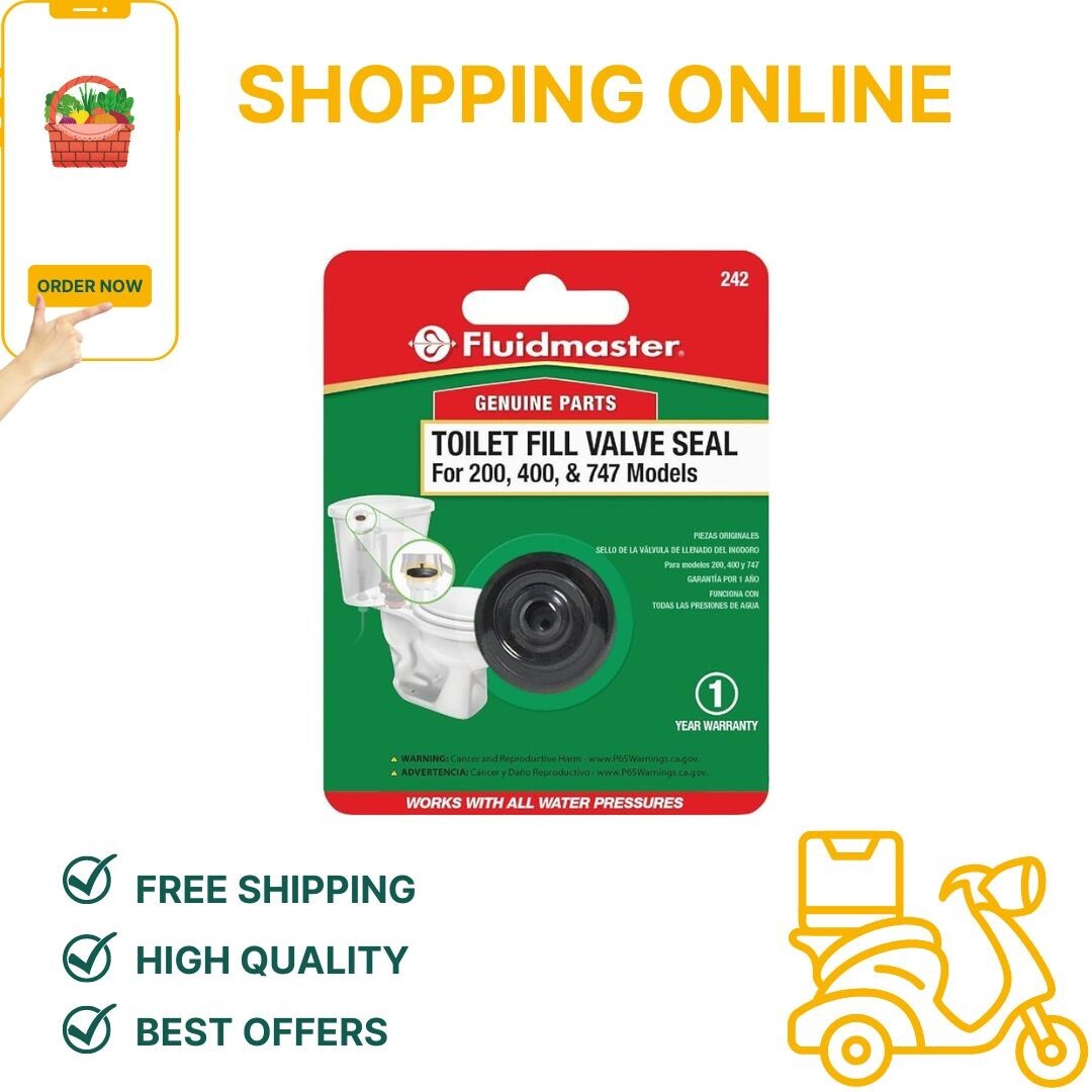 Fluidmaster 242 Toilet Fill Valve Seal Replacement Part, Pack of 1, Black eBay