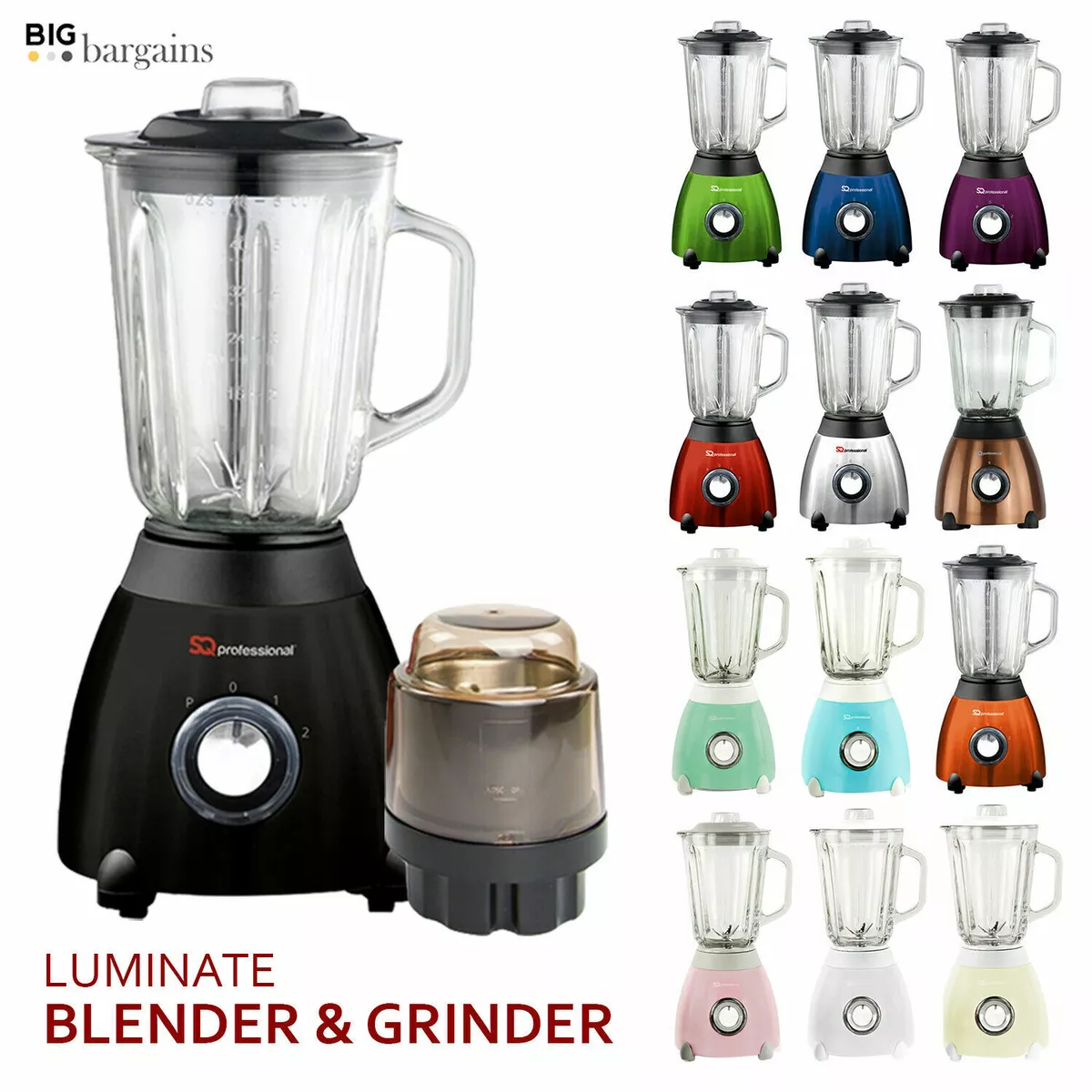 Multi Food Processor Blender Jug Smoothie Maker Juicer Mixer Grinder Shake  500 W