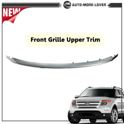 For Ford Explorer 2011-2015 Front Grille Upper Trim Moulding Chrome BB5Z8200AA