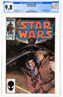 Star Wars #95 CGC 9.8 NM/MT Wp 1985 Kent Williams Painted Cover HTF IN GRADE