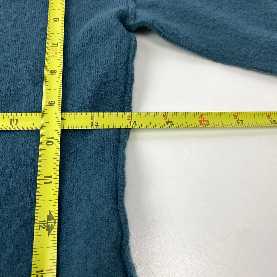 Suéter Banana Republic Jóvenes Niñas M Mediano Sólido Verde Oscuro Cuello Alto Foto 4 de 4