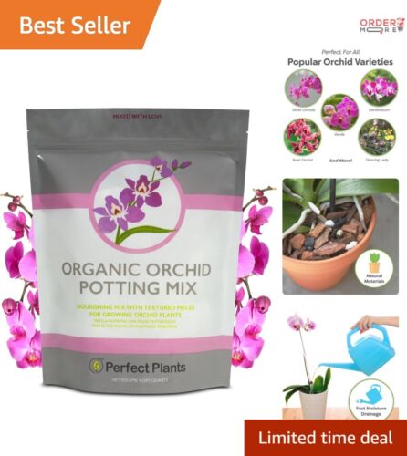 Hand-Mixed Orchid Potting Mix - Perfect for Phalaenopsis & More - 4 Qts