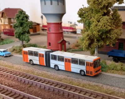Ikarus 280, 4-Turer Bus, DDR, Busse, Spur N, 1:160, Unbemalt, Inkl. Fenstern
