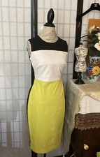 Calvin Klein NWT/D Women 8 Versatile Colorblock Stretch Dress MSRP $134 (READ)