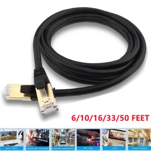 CAT 8 Ethernet RJ45 Correcteur LAN Câble réseau à grande vitesse 40Gbps US