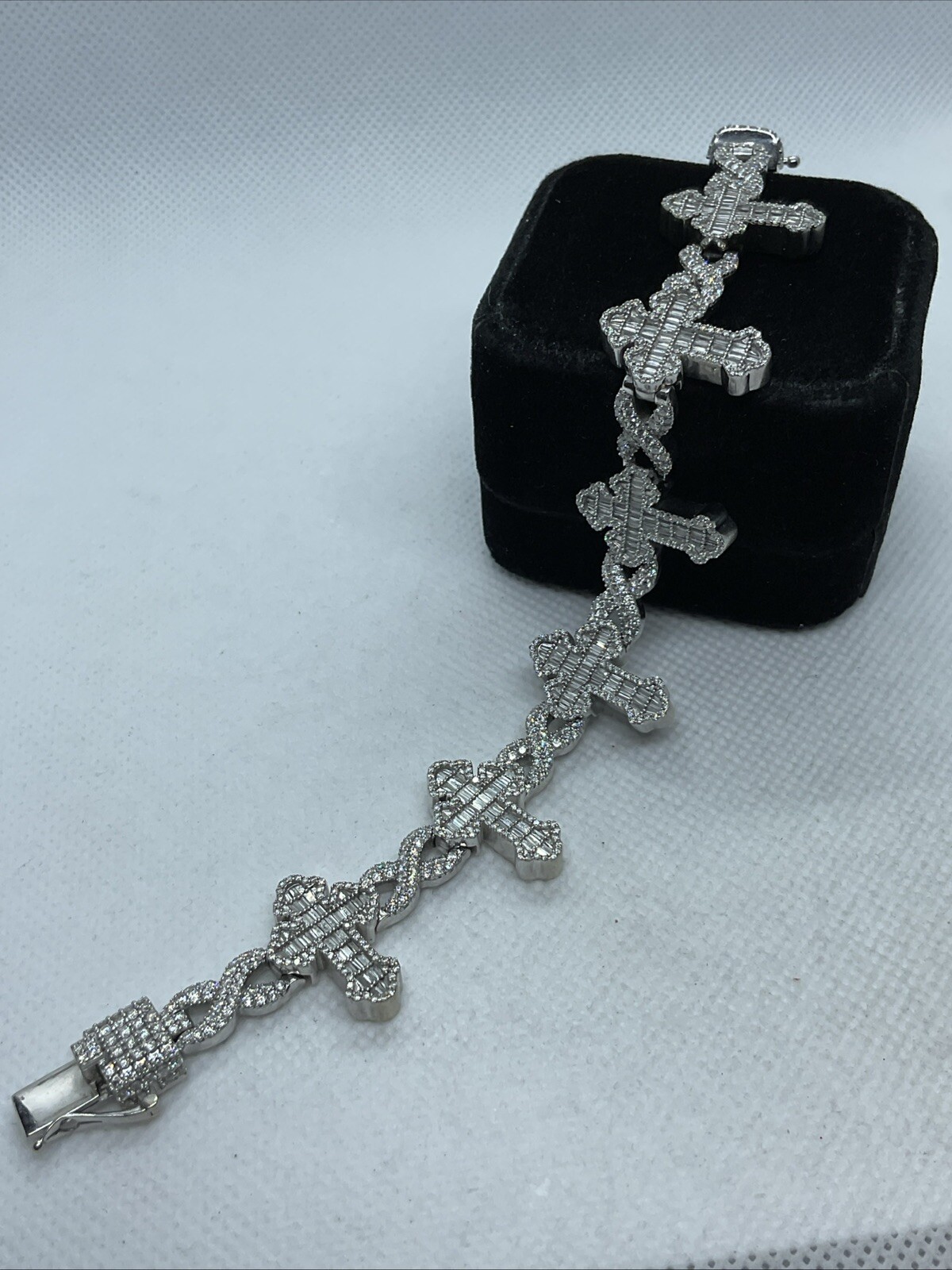 PRIME IMPRESSIVE Solid 10K White Gold Diamonds CR… - image 15