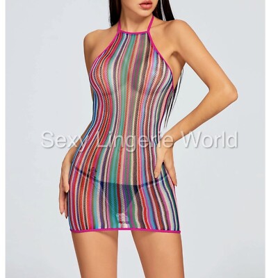 Everyday Dessous Kleid Sexy Babydoll Unterwäsche Night Reveal Negligee Strick Pyjama