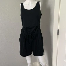 NWT sleeveless black romper by Anrabess size L