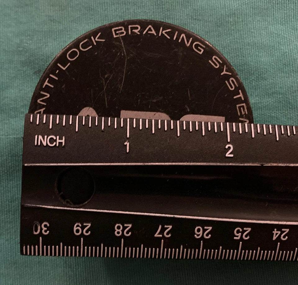 "Pontiac ABS negro tapa central Grand Prix Am Vibe Aztek Montana 2,25"" 1007433 fabricante de equipos originales" Foto 3 de 4