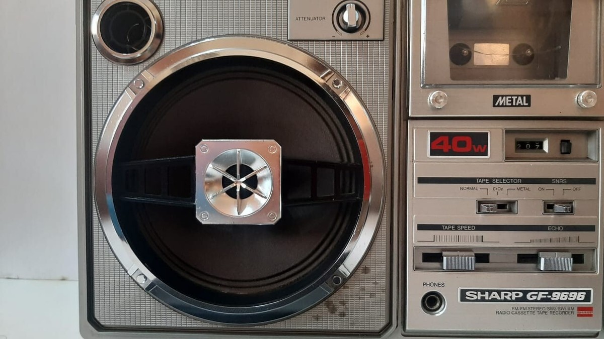 レコード ステレオキャスター Vintage and very rare boombox - ghettoblaster - SHARP GF