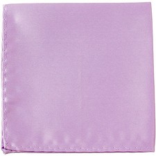 New men's polyester solid lavender hankie pocket square formal wedding party