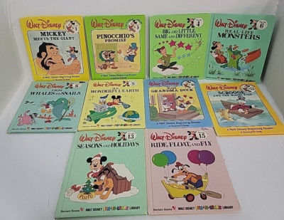 10 Vintage Walt Disney 1983 Fun To Learn Library Great Condition