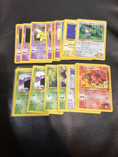 WOTC Pokemon Gym Challenge /132 Unlimited MP-NM PICK YOUR CARD BUILD YOUR SET 