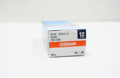 10pcs original osram 6438 C10W 12V10W SV8.5-8 overhead light reading lamp bulb