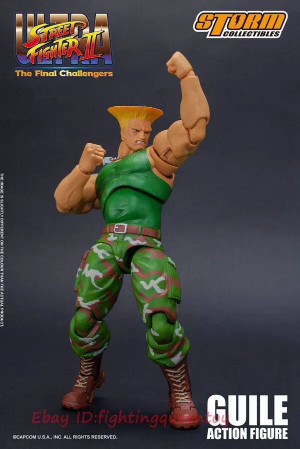 Original Storm Toys Guile-Figura Ultra Street Fighter II, modelo