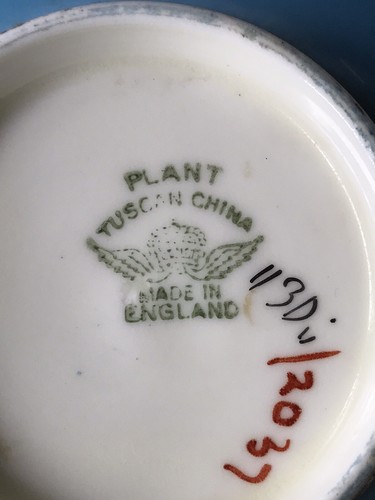 vintage Tuscan China Bowl Numbered Gorgeous - Picture 4 of 6