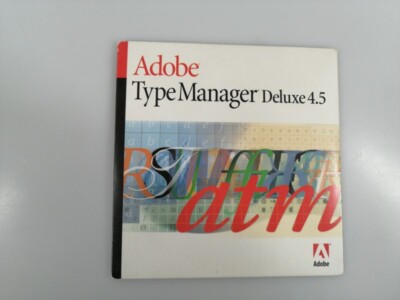Original Adobe Typemanager Deluxe 4.5 MAC Version CD-BOX + Serial Reg. Key
