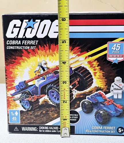 G.I. Joe Cobra Ferret Vehicle Contruction Set 45 pcs. New Military Adventures - Picture 9 of 9