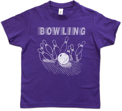 SPEED BOWLING Kids Boys T-Shirt Wesley Crushers Team Let?s Bowl Rather Be Strike