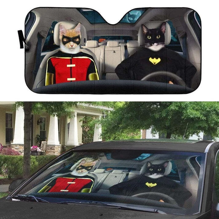 Batman and Robin Car Auto Sunshade
