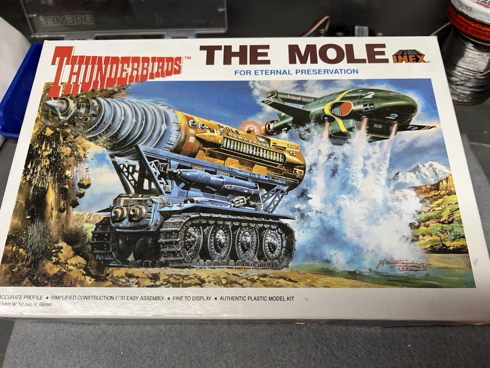 IMEX, The Mole, Thinderbirds, Kit#1214, Plastic Motorized Model Kit.