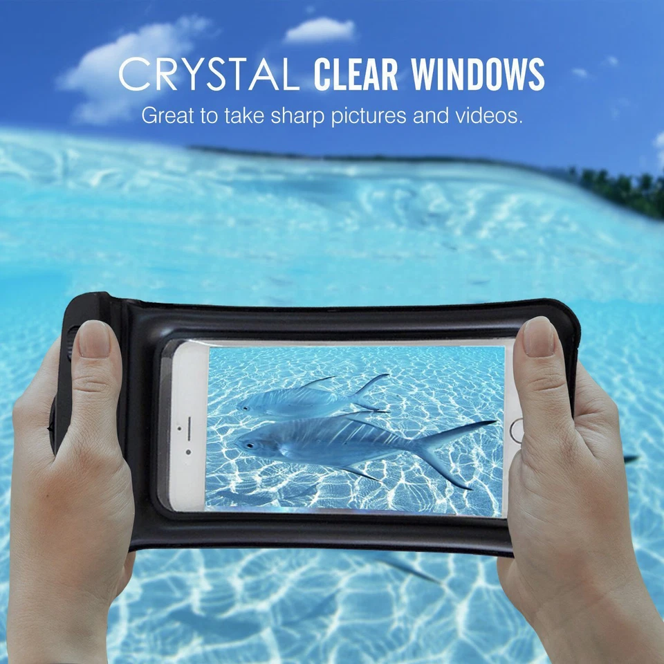 Floating Waterproof Bag Case Underwater Pouch for iPhone 13 12 11 Pro Max XS 8 7 - Image 4 of 4