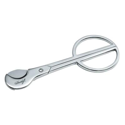 Davidoff Large Stainless Steel Cigar Scissors Cutter, 22303, New 