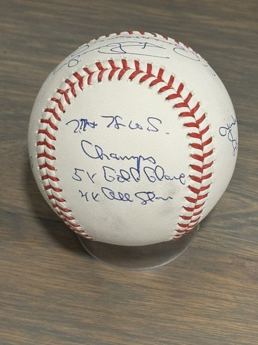 RARE RON GUIDRY LOUISIANA LIGHTNING STATS AND DATES Yankees Signed Auto Baseball - Picture 3 of 5