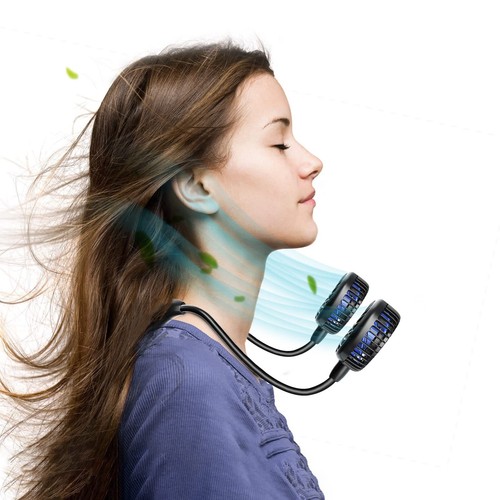 10000mAh Neck Fan 360° Rotation Hands Free Portable Fans for your Neck 48h La... - Picture 2 of 9