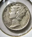 1936-P MERCURY DIME *90% SILVER Very Fine To Extremely Fine!