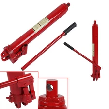 8 Ton Hydraulic Long Ram Jack Dual Pump Engine Lift Cherry Picker Extend 18.5"