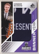 18-19 SP Game Used Connor McDavid Banner Year Oilers AWARDS Las Vegas 2018