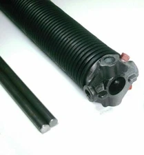 250 x 2" Wire Torsion Spring Left 2 Winding Bars Garage Door Overhead .250 28-36