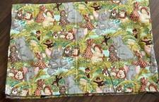 Curtain Valance Zoo Animals 4 Children  s Room 14x84  Bright Colorful Whimsical