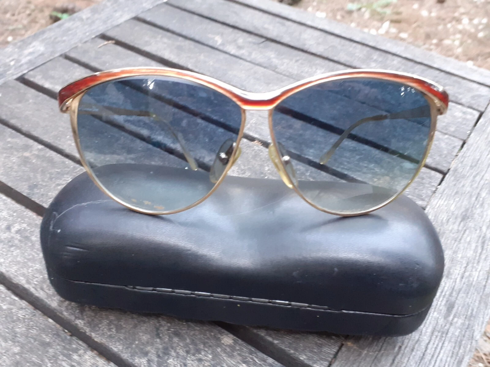 DiOR  Vintage Amber Designer Sunglasses 1980