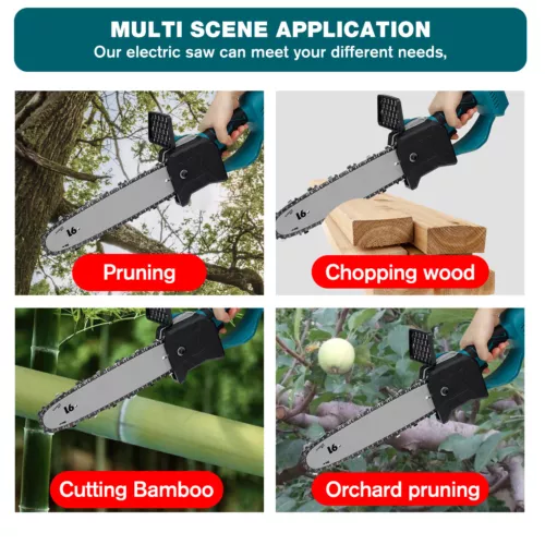10'' Cordless Electric Wood Cutting Saw Cutter Chain saw For Makita 18V Battery - Picture 5 of 18