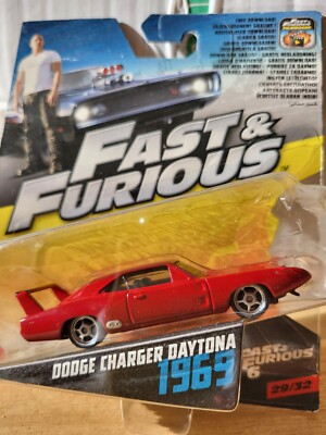 Mattel Fast & Furious 1/55 1969 Dodge Charger Daytona 29/32 FCN86 FF6 Neu OVP