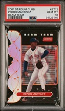 2001 STADIUM CLUB BEAM TEAM #BT12 PEDRO MARTINEZ #/500 PSA 10 GEM MINT POP 1
