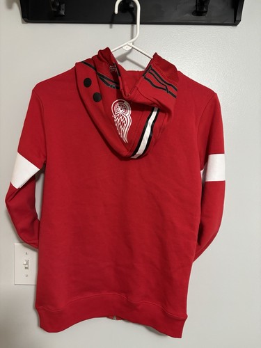 NHL Youth Detroit Red Wings, Full Zip, Helmet Masker Hoodie, Red . Primary Logo - Picture 5 of 11