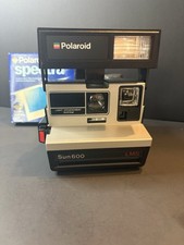 Polaroid Sun 600 LMS Camera - Powers On/Flash Sparkles - Read Description Film