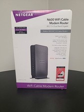 Netgear N600 WiFi Cable Modem Router C3700 802.11 Dual Band Gigabit