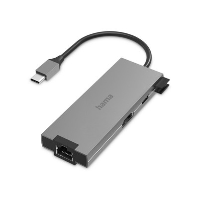 Hama USB-C-Hub 5in1 Multiport Power-Delivery 2x USB-A 1x USB-C 1x HDMI 4k 1x LAN