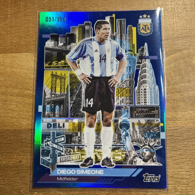 Diego Simeone /150 - AFA in the Apple - Topps Argentina Team Set 2026 - 051/150