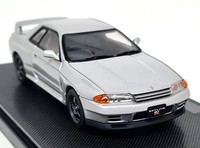 Ebbro 1/43 Nissan Skyline GT-R R32 Silver 1989 Diecast Scale Model Car