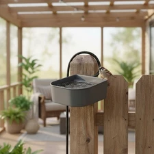 1L Heated Water Bowl for Indoor/Outdoor Pets - Keeps Water from Freezing