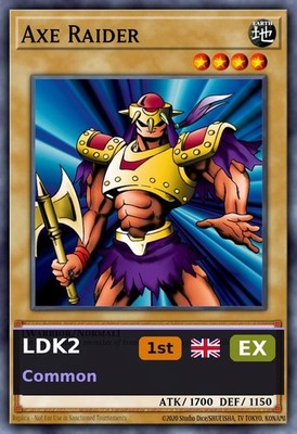 Axe Raider LDK2-J07 1st Edition EX EN Yu-Gi-Oh