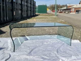 ITALIAN TEMPERED GLASS COFFEE TABLE FIAM RIALTO STYLE cost c£500 new